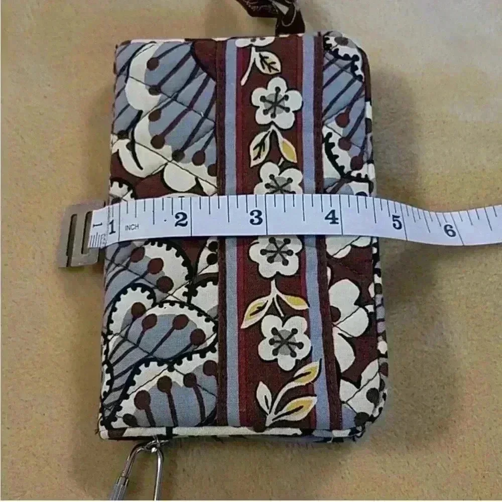Vera Bradley wallet- blue/brown- EUC - Picture 8 of 10